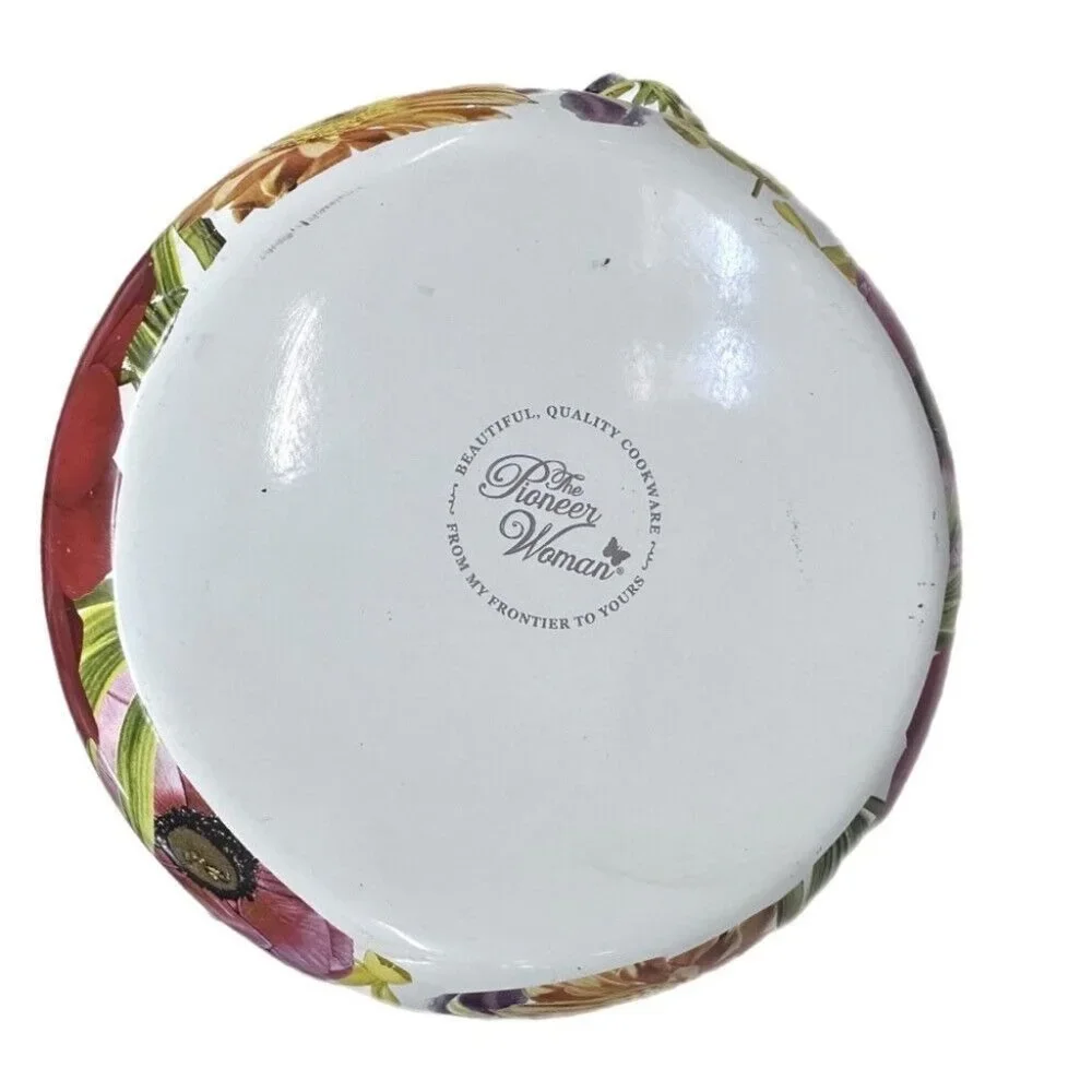 The Pioneer Woman Flower Garden Enamel Tea Kettle Teapot RETIRED! - Picture 5 of 5